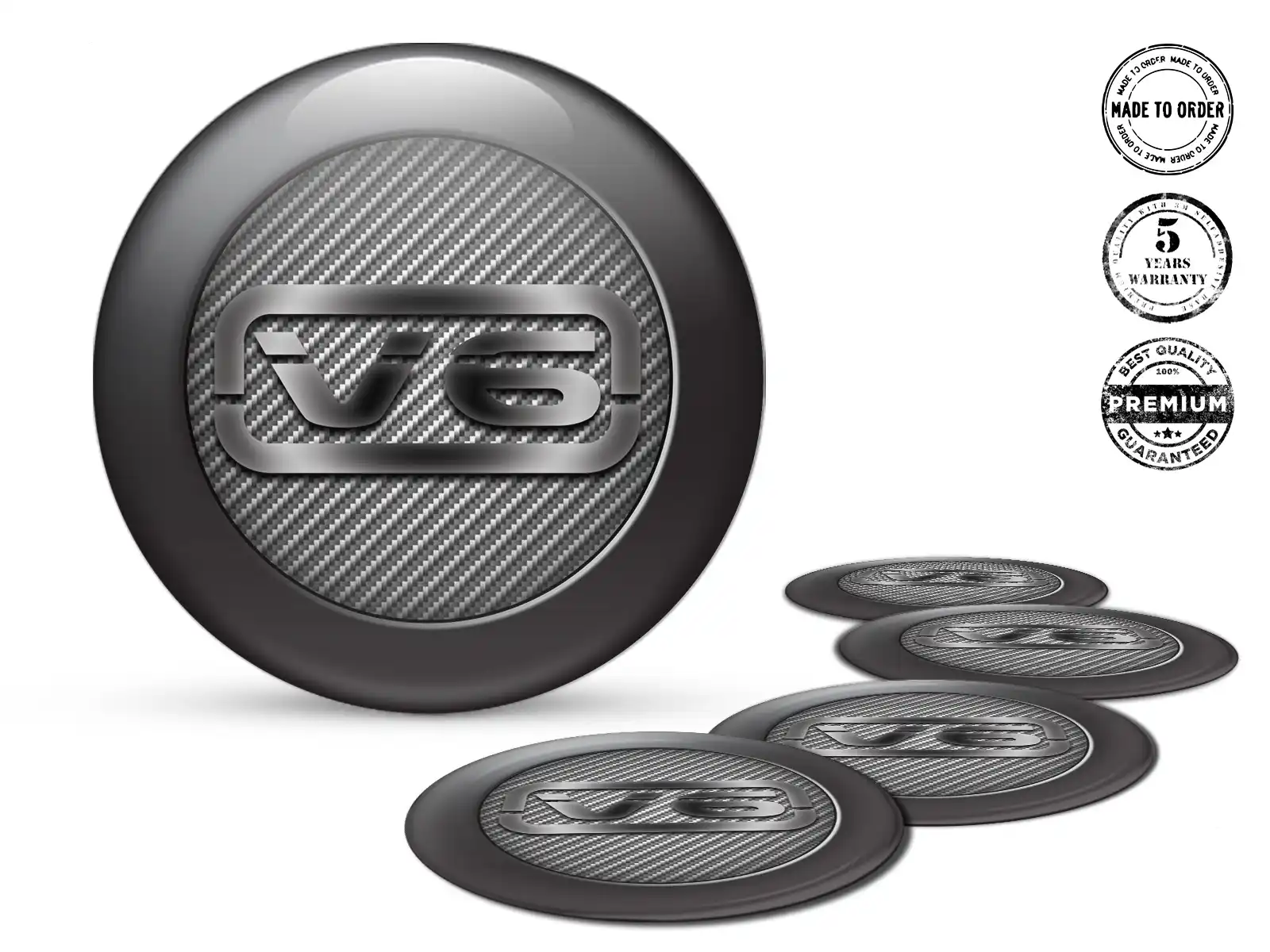 Dome decals High-End Edition Custom Labels for Cars